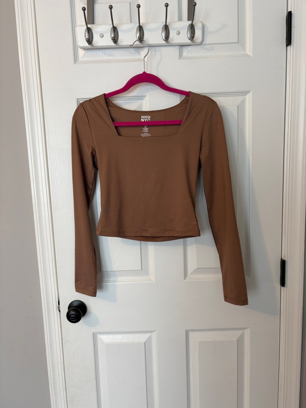 Madden nyc long sleeve square neck